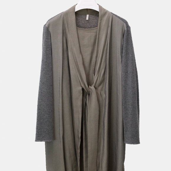 Annette Gortz Sheath Grey Tie Dress - Picture 3 of 11